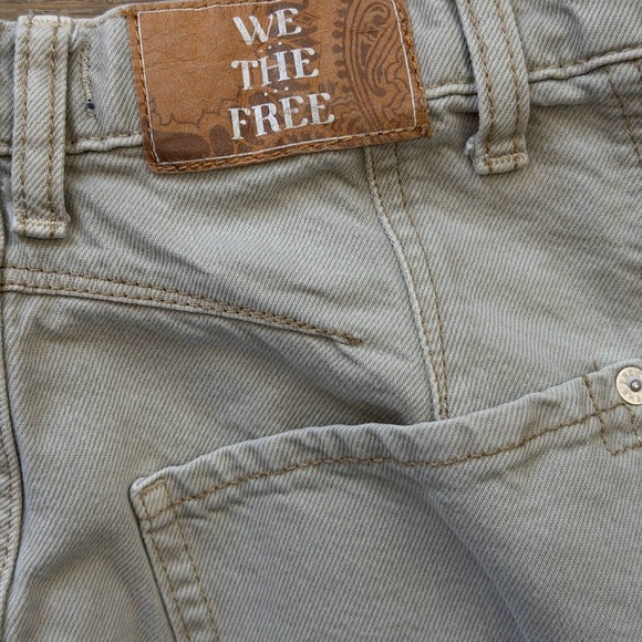 We The Free Free People Women’s Barrel Pants 26 Faded Light Gray - Picture 10 of 11